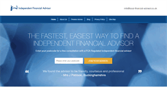 Desktop Screenshot of independent-financial-advisor-uk.com